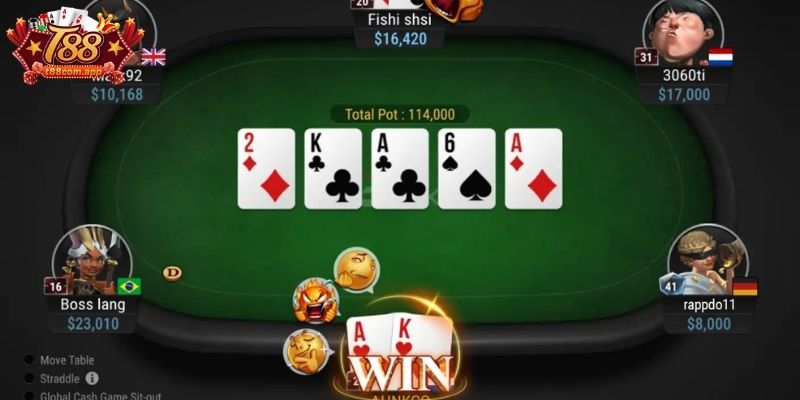Mẹo Chơi Poker Hỗ Trợ Chiến Thắng Mọi Bàn Cược Từ T88 2 Hiểu rõ thứ tự các tay bài theo mẹo chơi Poker