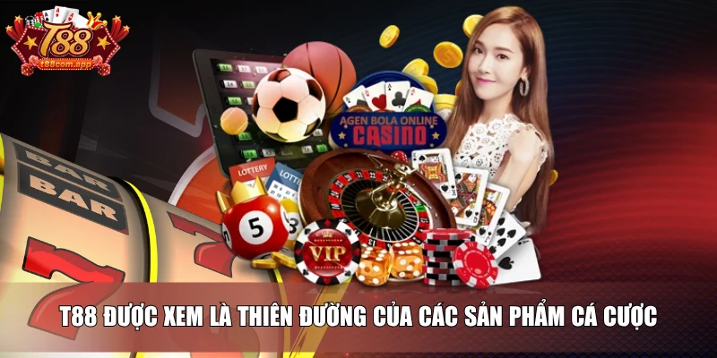 Trang chủ 2 T88 được xem là thiên đường của các sản phẩm cá cược
